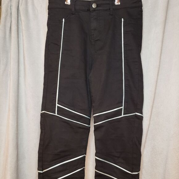 Jazz, Tap Hip hop Dance Costum Medium Adult, Silver, Black - Picture 5 of 16